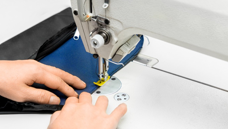 people saws pocket by sewing machine