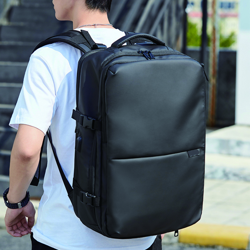 Men Backpack with Shoes Compartment and USB Charger - kelvincorp