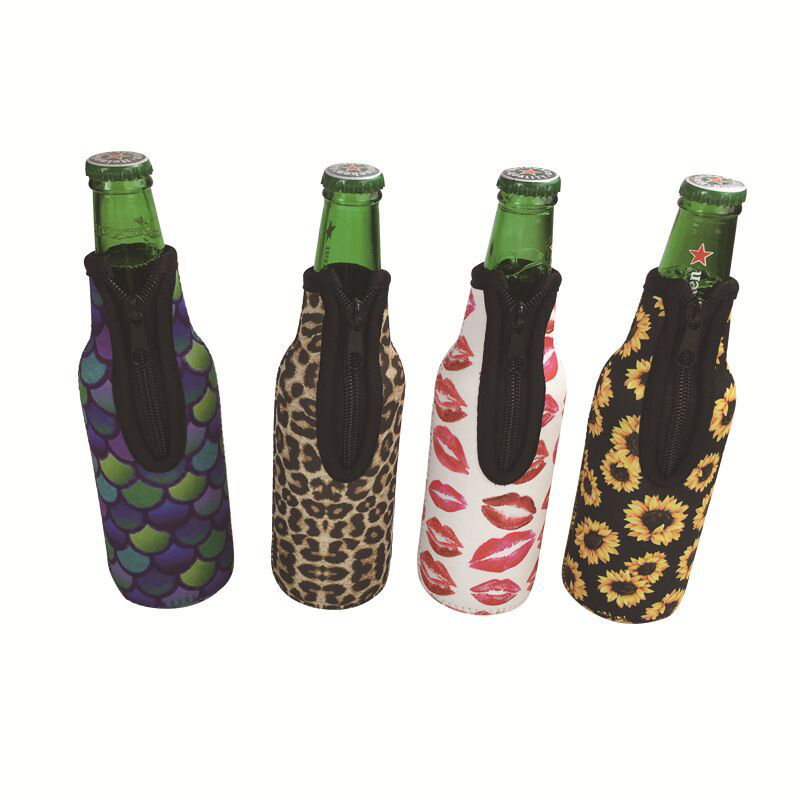 Beer Bottle Insulator Holder Stainless Steel Insulated Can Cooler with Beer Opener Eco Friendly Smart Vacuum Bottle 8
