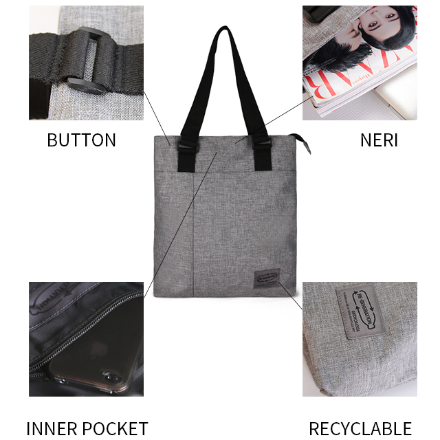 Lightweight RPET tote bag