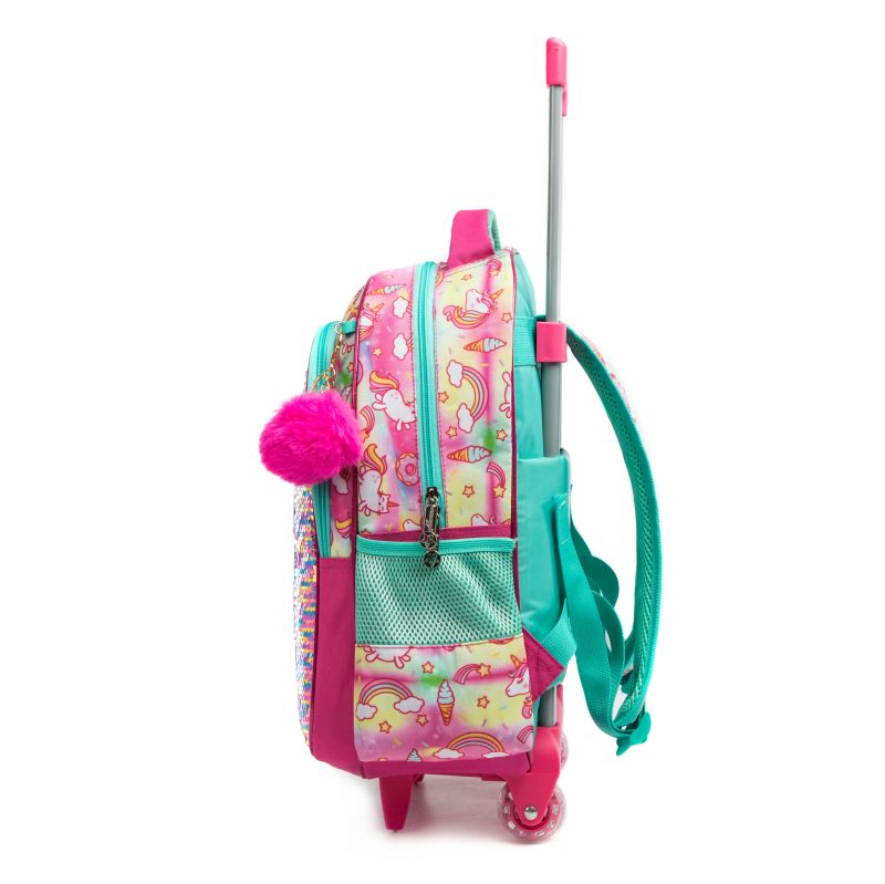 BACK TO SCHOOL BACKPACK ROLLING BAG WITH PENCIL CASE 10