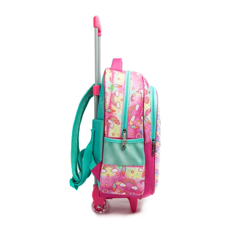 BACK TO SCHOOL BACKPACK ROLLING BAG WITH PENCIL CASE 11