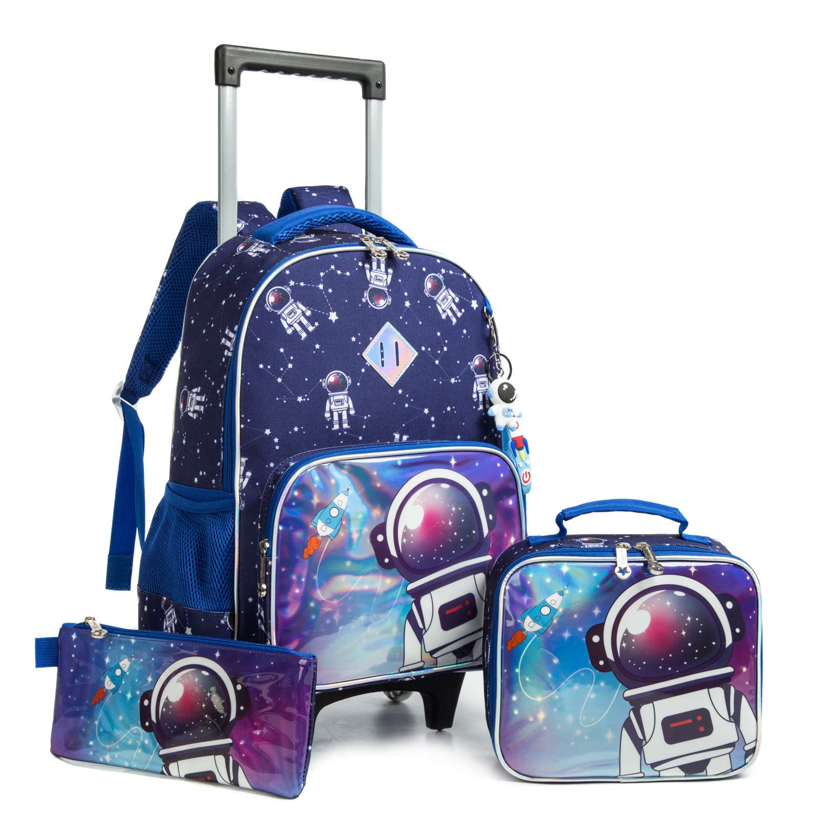 T 3 4PCS Wheeled Bookbag with Lunch Box 2