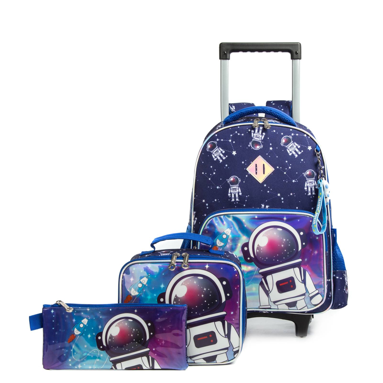 T 3 4PCS Wheeled Bookbag with Lunch Box 3