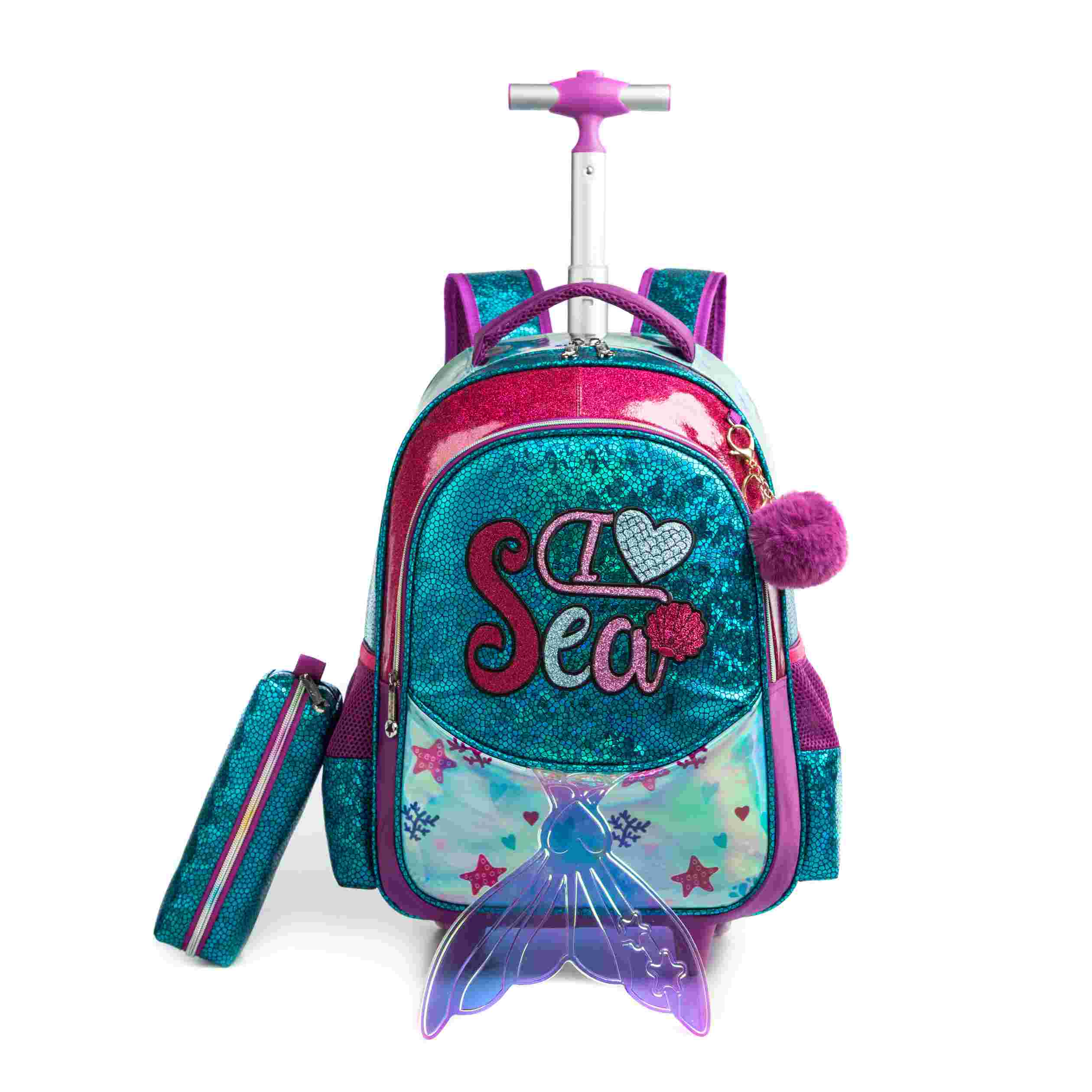 T 3 Rolling Backpack Girls Kids Backpack 1