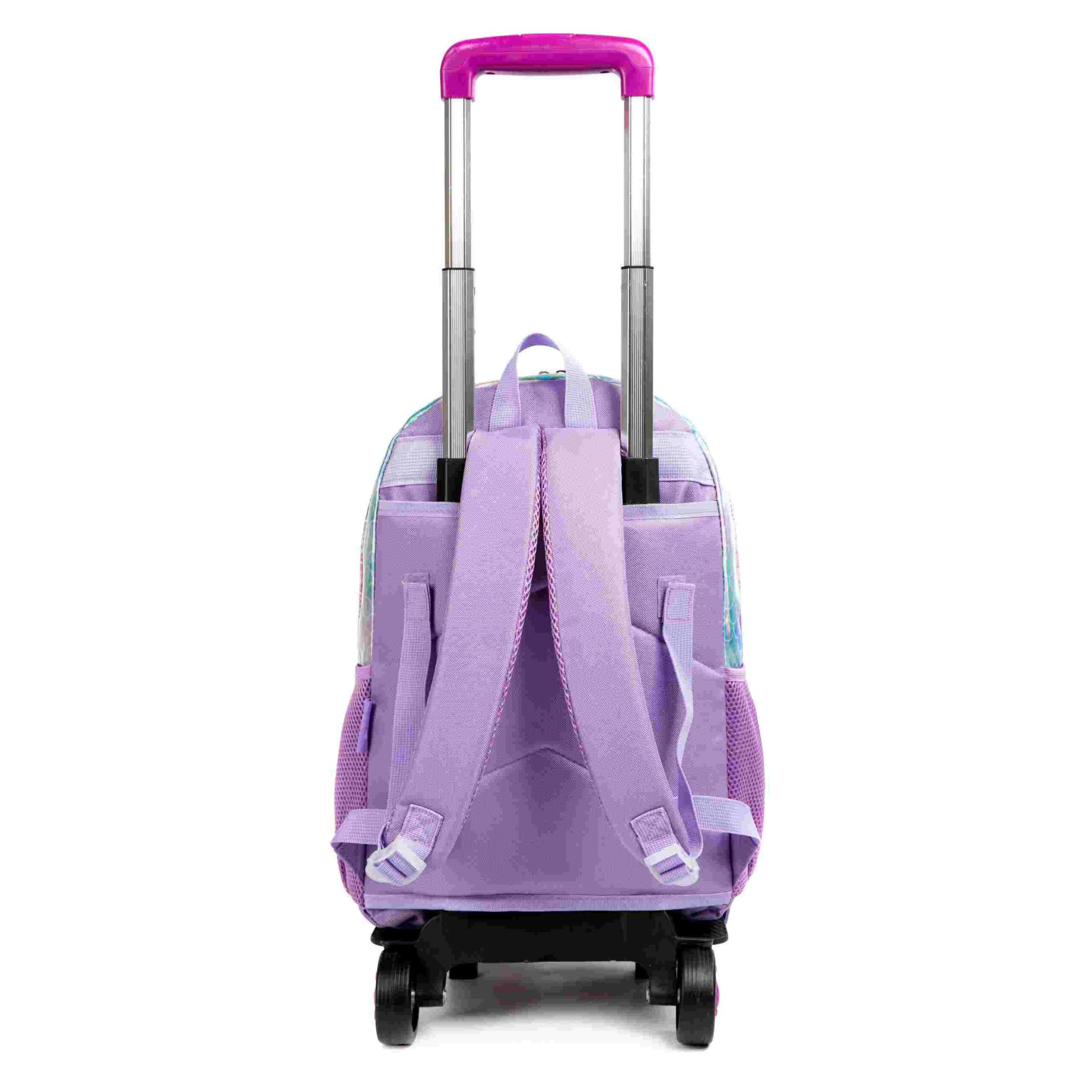 T 3 Mermaid Kids Roller Wheels Bookbag 3PCS 2 scaled