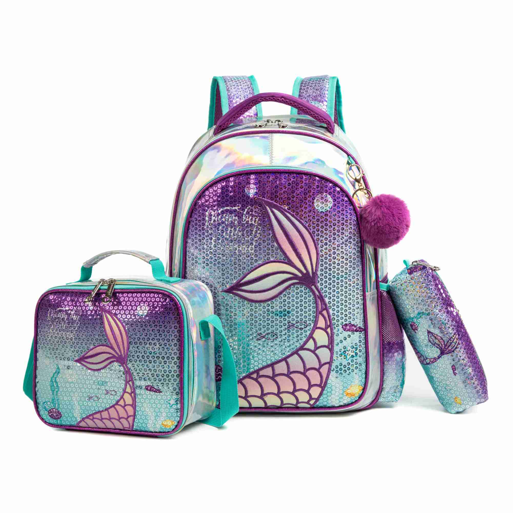  3 Girls Mermaid Elementary School Bag 2