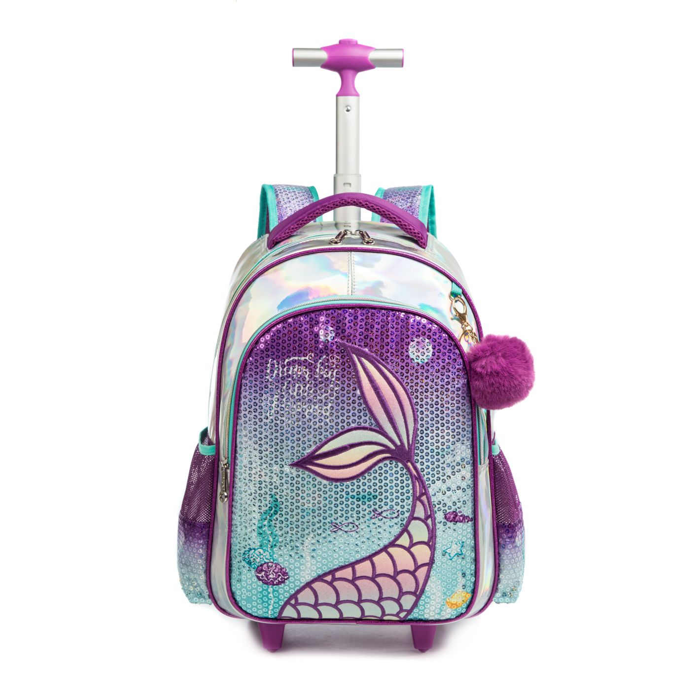 T 3 16 Rolling Backpacks for School Mermaid 2