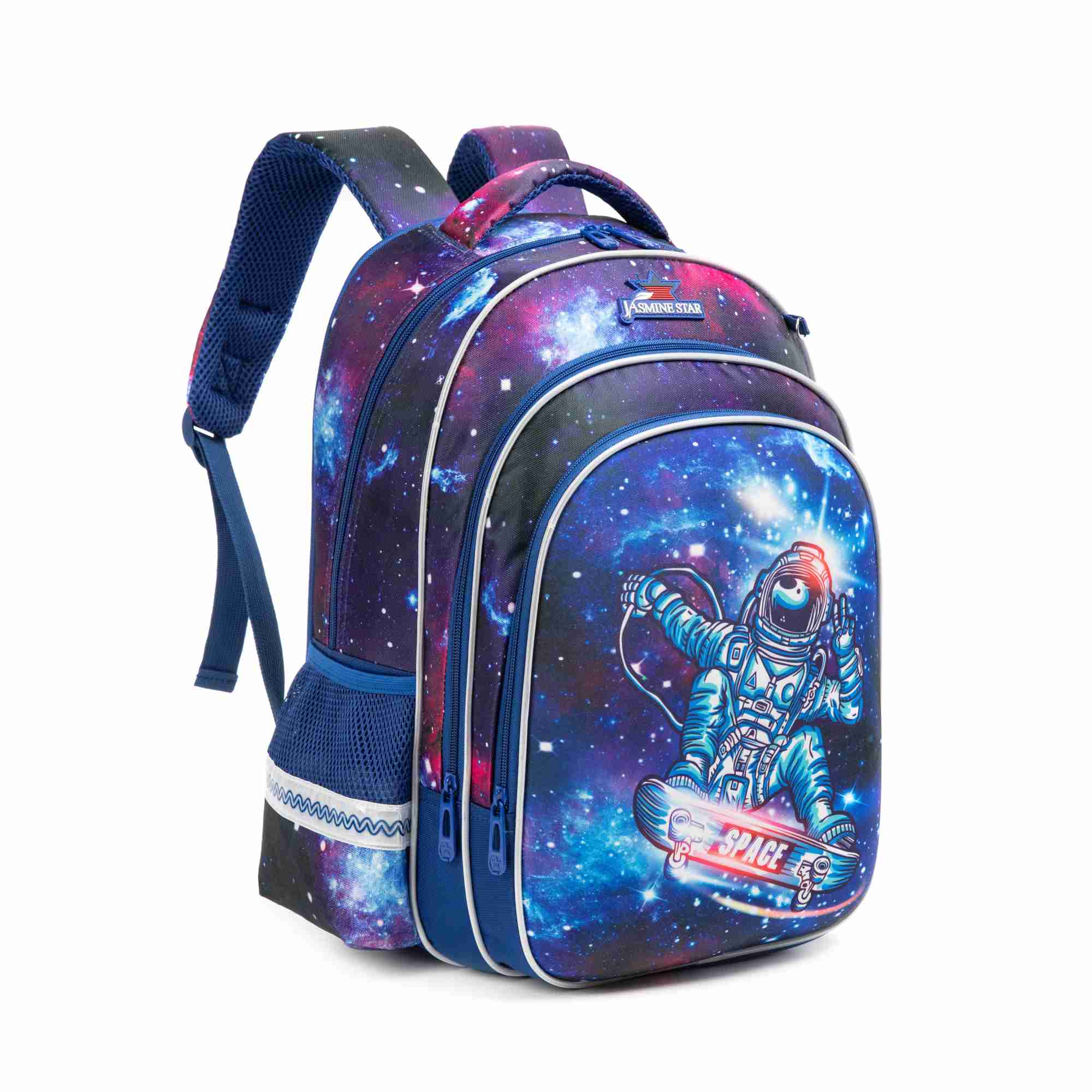  Astronaut Pattern Backpack Boys Blue Cartoon 3