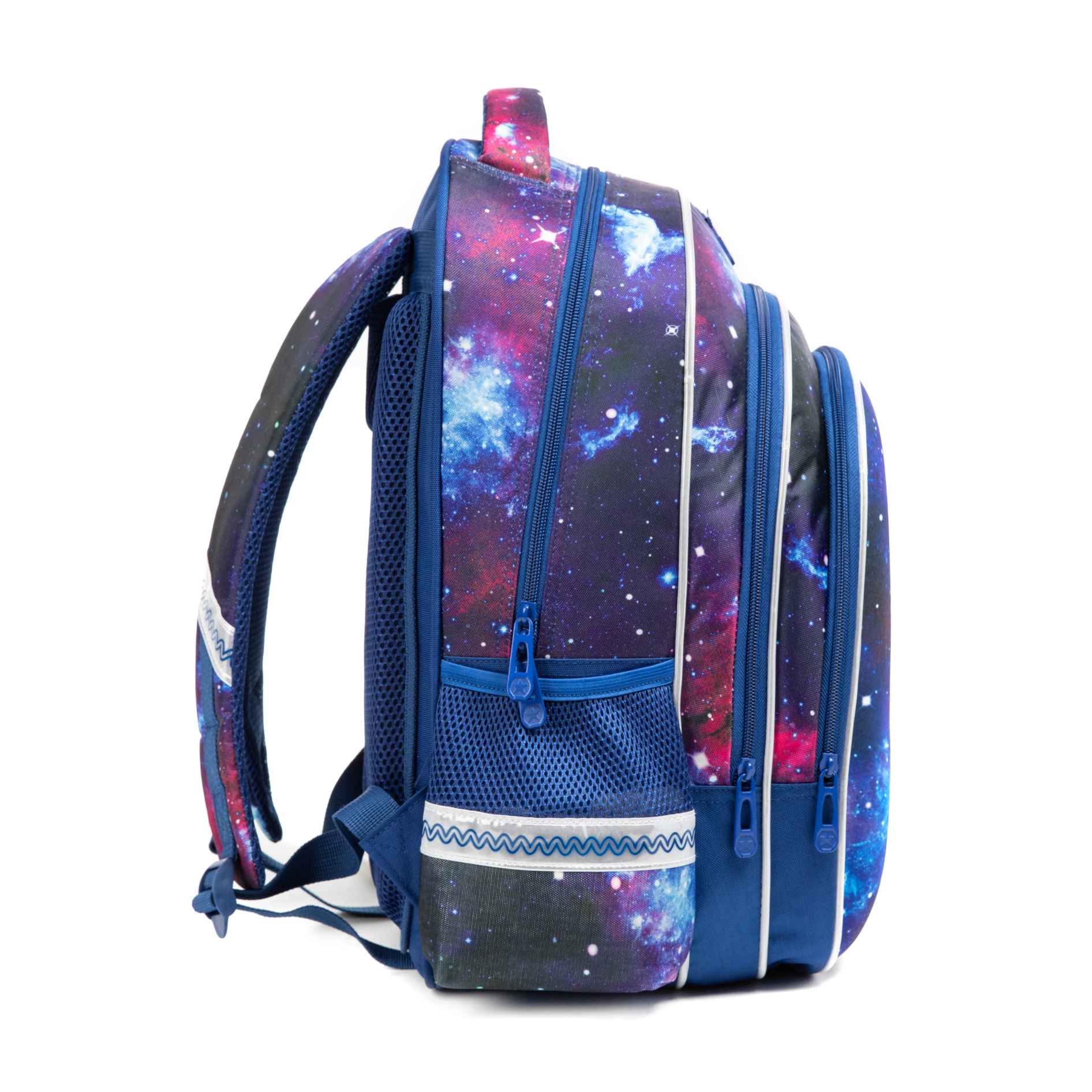  Astronaut Pattern Backpack Boys Blue Cartoon 4