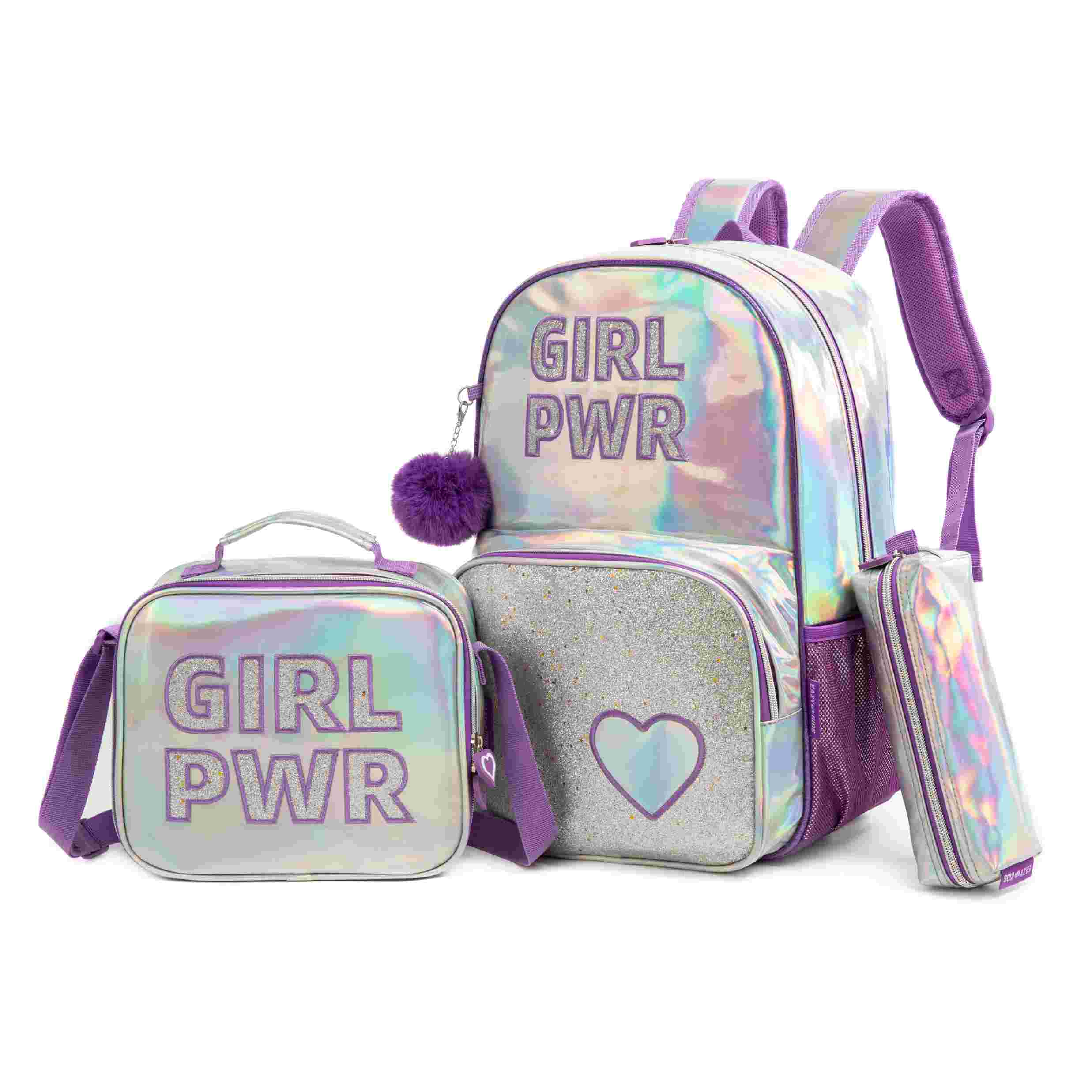  3 Kids Love Heart Backpack 16 Purple Bright 4